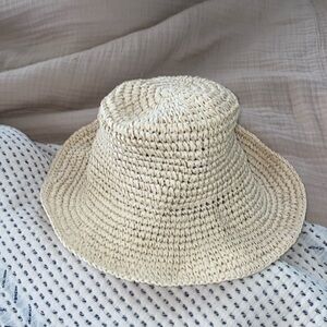 Abercrombie and Fitch rattan hat